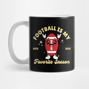 Kawaii American Football Is My Favourite Season Mug